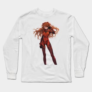 Asuka Langley Soryu evangelion Illustration 6 Long Sleeve T-Shirt